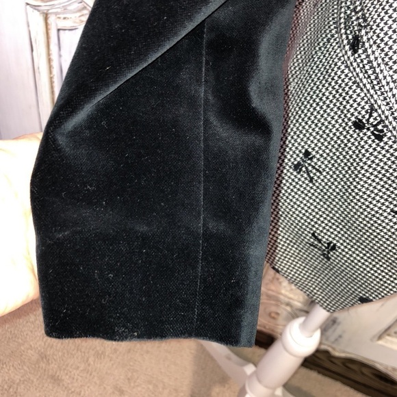 VINTAGE Look Vonn TIF  Collection Black and White Houndstooth Blazer Size 9 - Picture 6 of 15